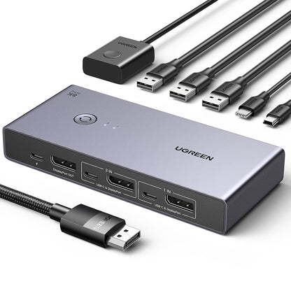 Switch Video DisplayPort UGREEN CM695 (25962), Nero