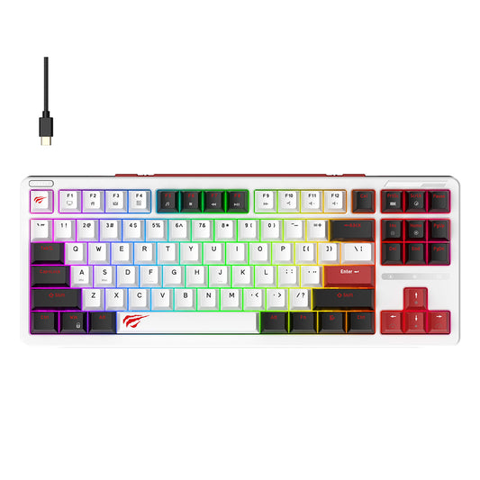 Tastiera Gaming HAVIT KB902L, RGB, 1.8m, Multicolore