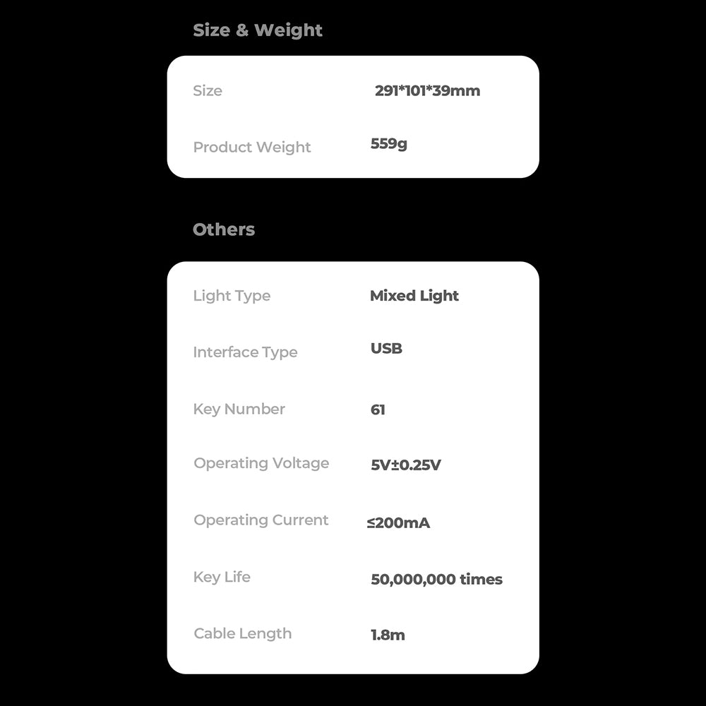 Tastiera Gaming HAVIT KB903L, RGB, 1.8m, Blu Bianco