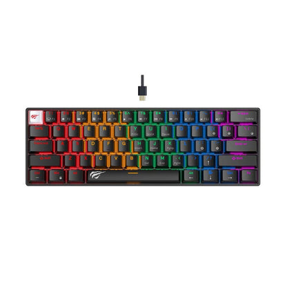 Tastiera Gaming HAVIT KB903L, RGB, 1.8m, Nera
