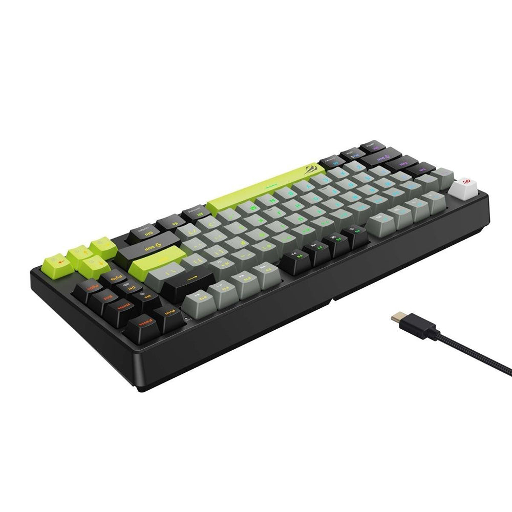 Tastiera Gaming HAVIT KB904L, RGB, 1.8m, Nero Verde