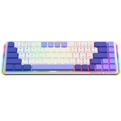 Proove AFK Wireless Gaming Keyboard, RGB, BT / Wi-Fi / Wired, 1.5m, White WKAFKEN22002