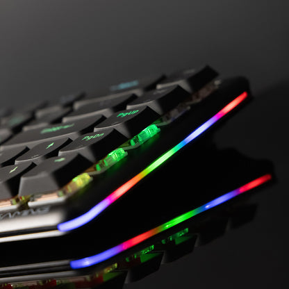 Tastiera Gaming Wireless Proove AFK, RGB, BT / Wi-Fi / Cablata, 1.5m, Nera WKAFKEN22001