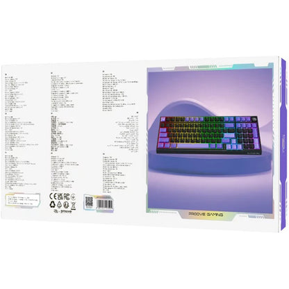 Tastiera Gaming Wireless Proove Slicker Pro, RGB, BT / Wi-Fi / Cablata, 1.8m, Nera WKSLPEN22416