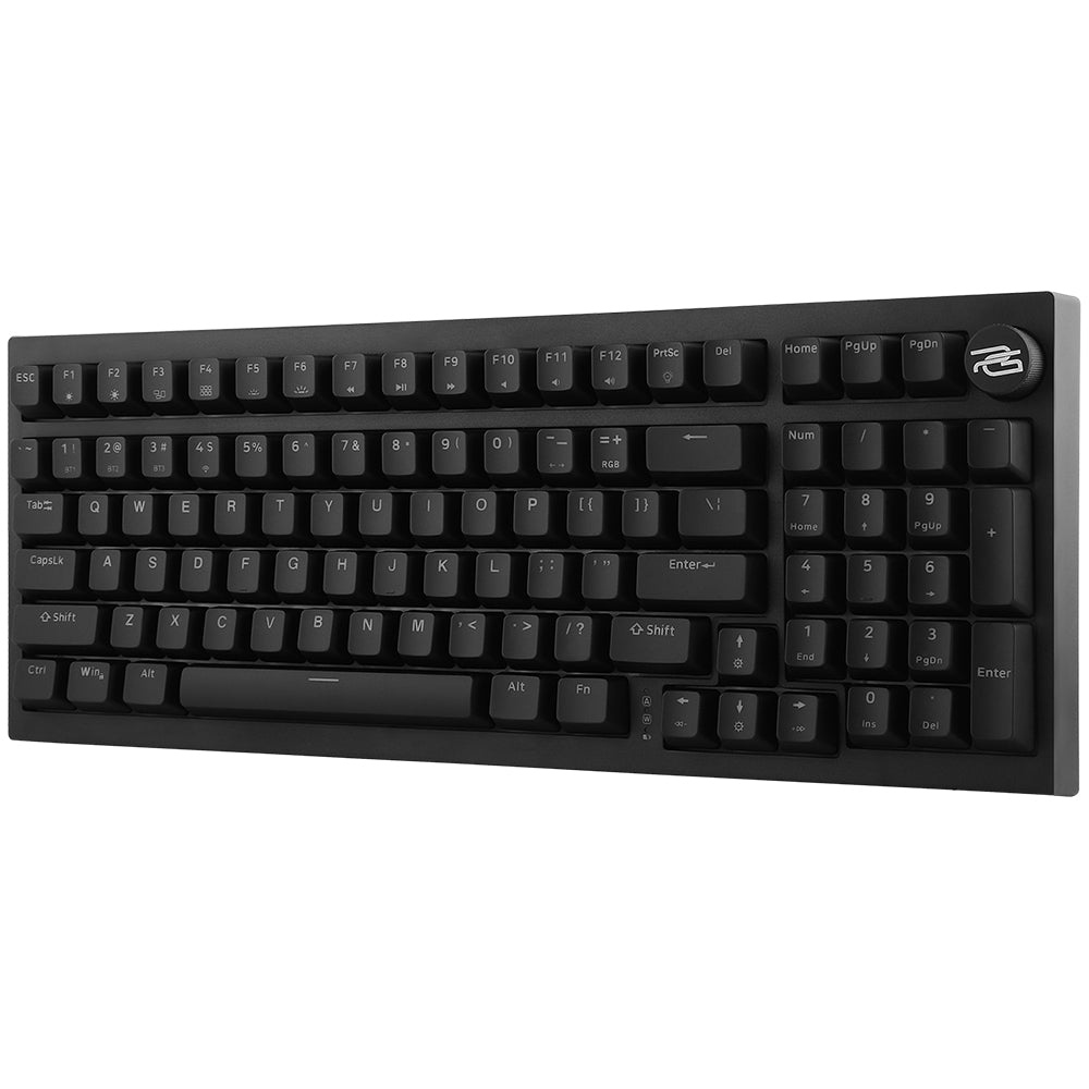 Tastiera Gaming Wireless Proove Slicker, RGB, BT / Wi-Fi / Cablata, 1.8m, Nera WKSLEN00022401