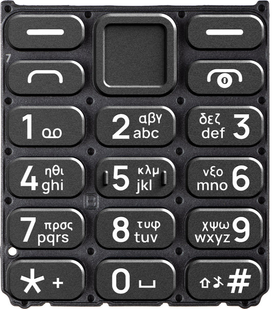 Tastiera greca per HMD 110 / Nokia 110 (2024), nero