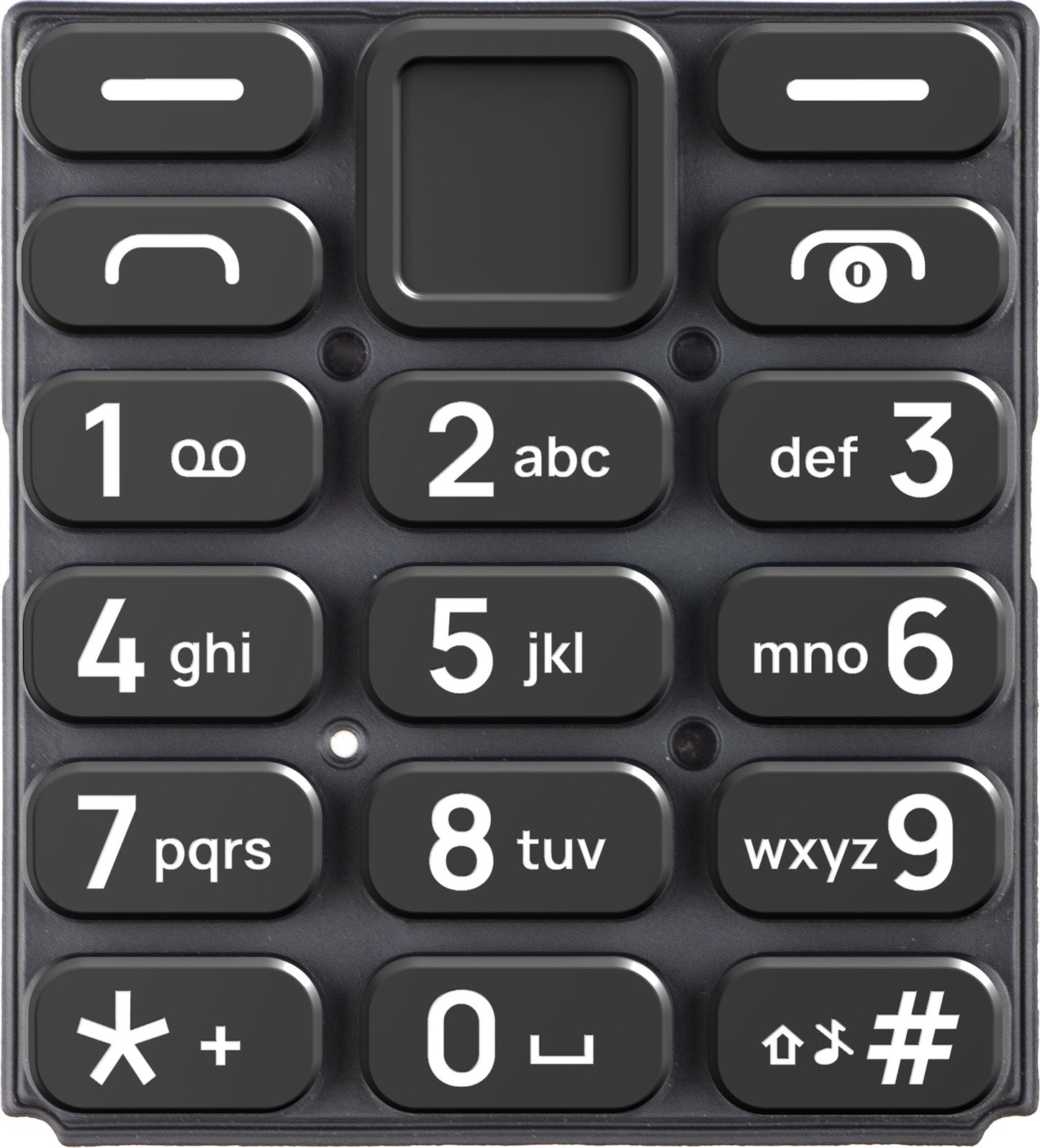 Latin Keyboard HMD 105 4G, Black, Service Pack 5010001015SH0