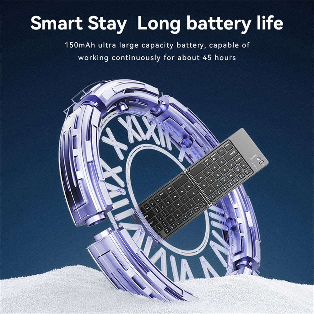 Tastiera Pieghevole Bluetooth Yesido KB27, Nera