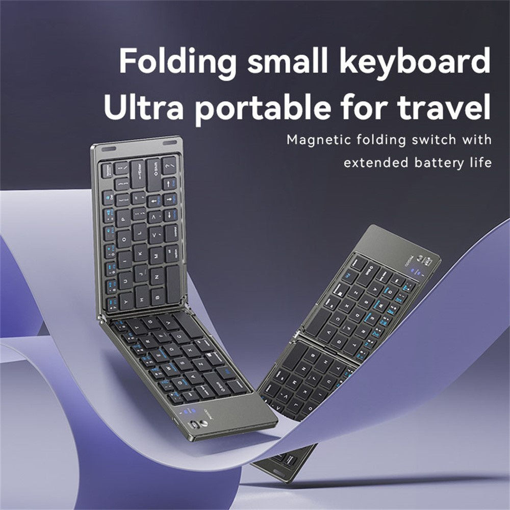 Tastiera Pieghevole Bluetooth Yesido KB27, Nera