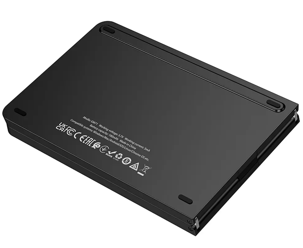 Tastiera Pieghevole Bluetooth HOCO GM71 Foldable, Nera