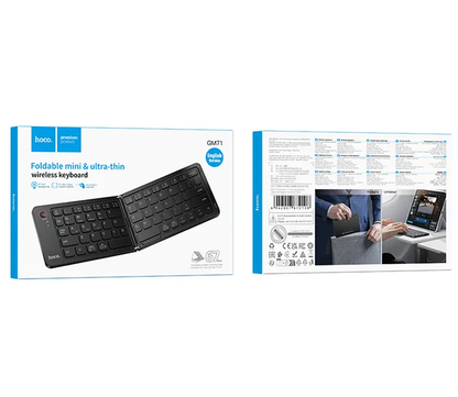 Tastiera Pieghevole Bluetooth HOCO GM71 Foldable, Nera