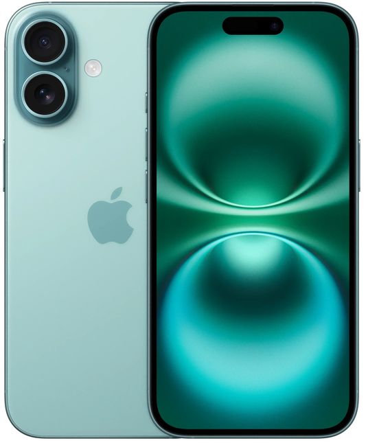 Telefono Mobile Apple iPhone 16, 128GB, Teal India Spec MYED3HN/A
