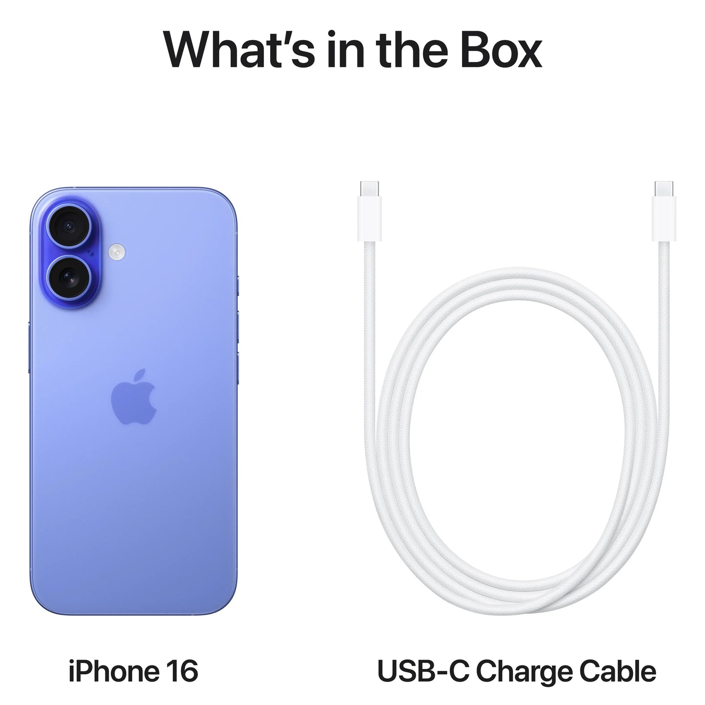 Apple iPhone 16 Mobile Phone, 128GB, Ultramarine MYEC3ZD/A