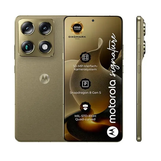 Telefono Mobile Motorola Signature 5G, 512GB, 16GB, Pantone Olive PBAB0003SE