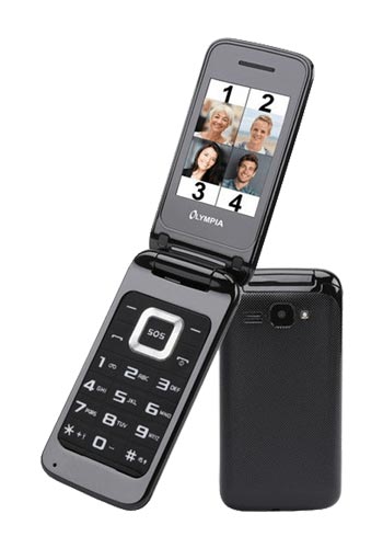 Telefono Cellulare Olympia Luna Dual SIM, Nero 2210