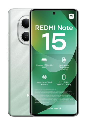 Telefono Mobile Xiaomi Redmi Note 15 4G, 256GB, 8GB, Verde MZB0MNPEU