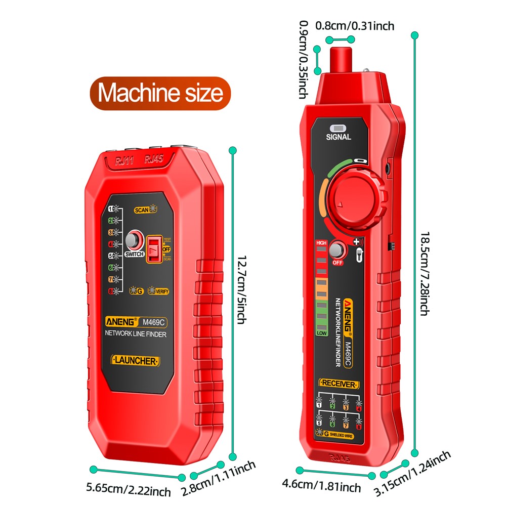 Tester Cavo Retea UTP ANENG M469C