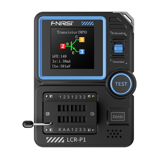 Tester Service Fnirsi LCR-P1 per la misurazione di condensatori e transistor