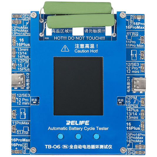 Tester Service Relife TB-06 Pro per la verifica del numero di cicli della batteria Apple iPhone 11 - 16 Series
