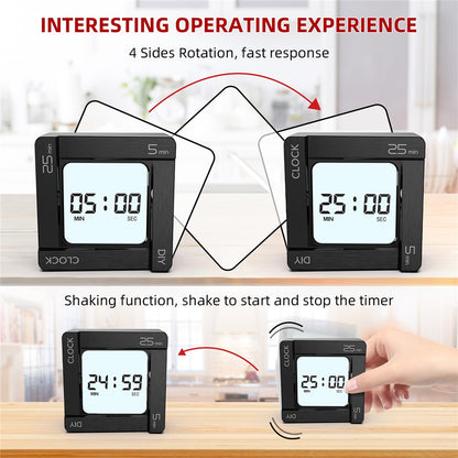 Timer Temporizzatore OEM EN7019 Flip, Nero