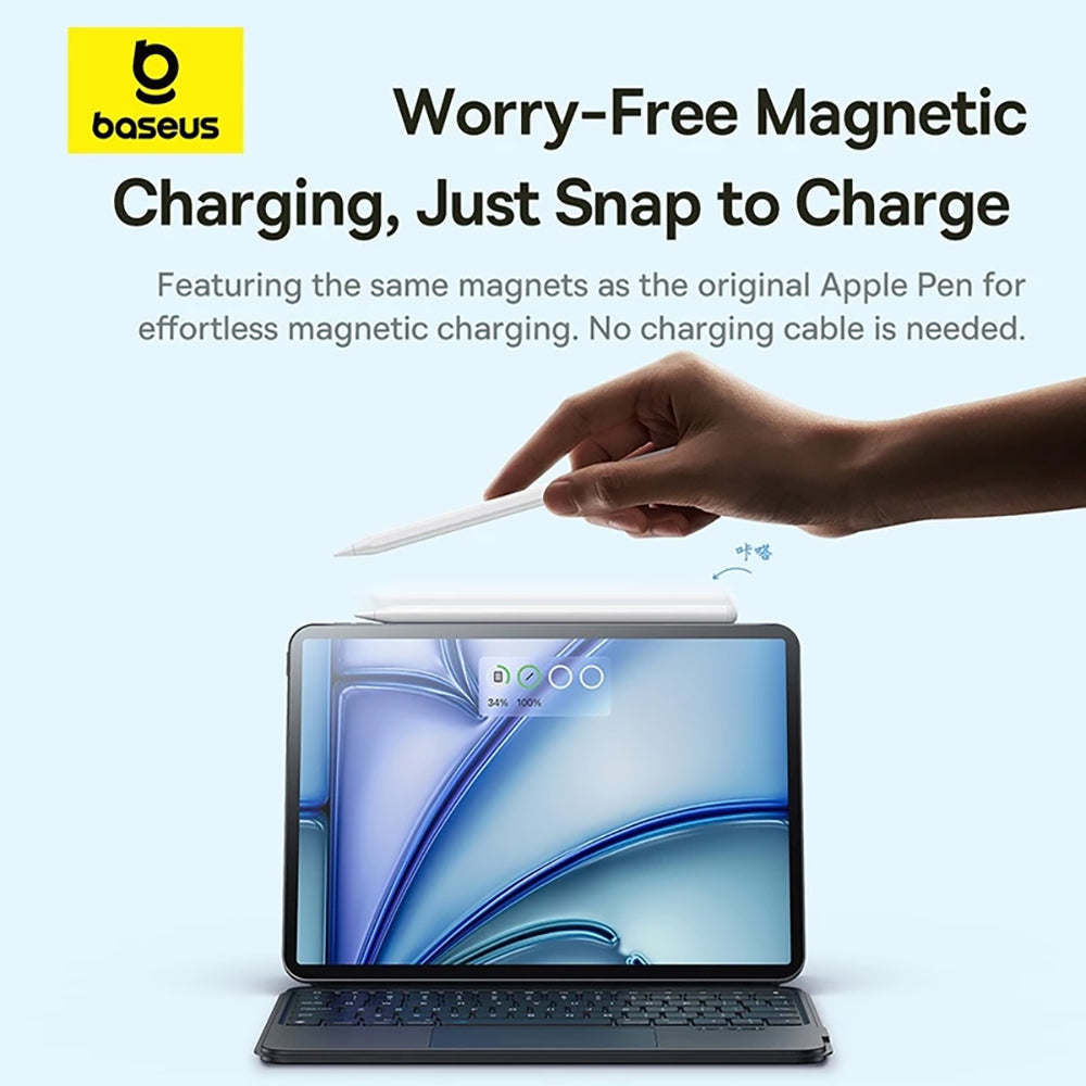 Touch Pen Baseus Smooth Writing 3 Series per Apple iPad, Versione Wireless Attiva, Bianco P80080806213-00
