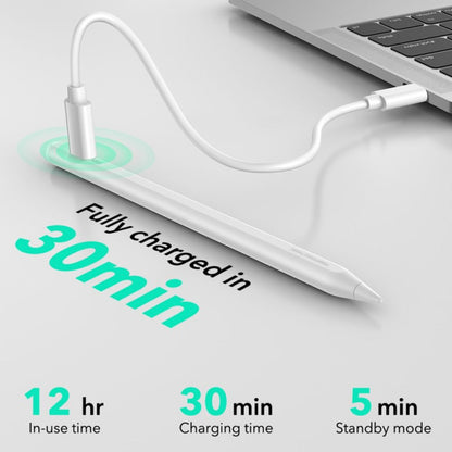 Touch Pen ESR Geo per Apple iPad, Versione Attiva, Bianco