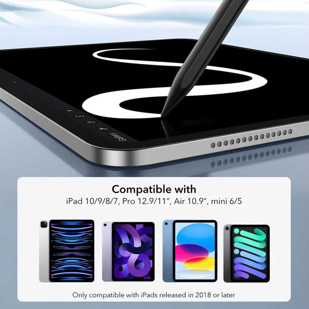 Touch Pen ESR per Apple iPad, Versione Attiva, Nero