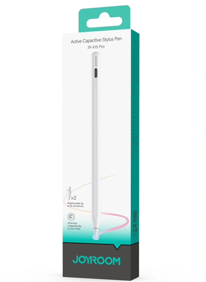 Penna Touch Joyroom JR-X15 Pro per Apple iPad, Versione Attiva, Bianco