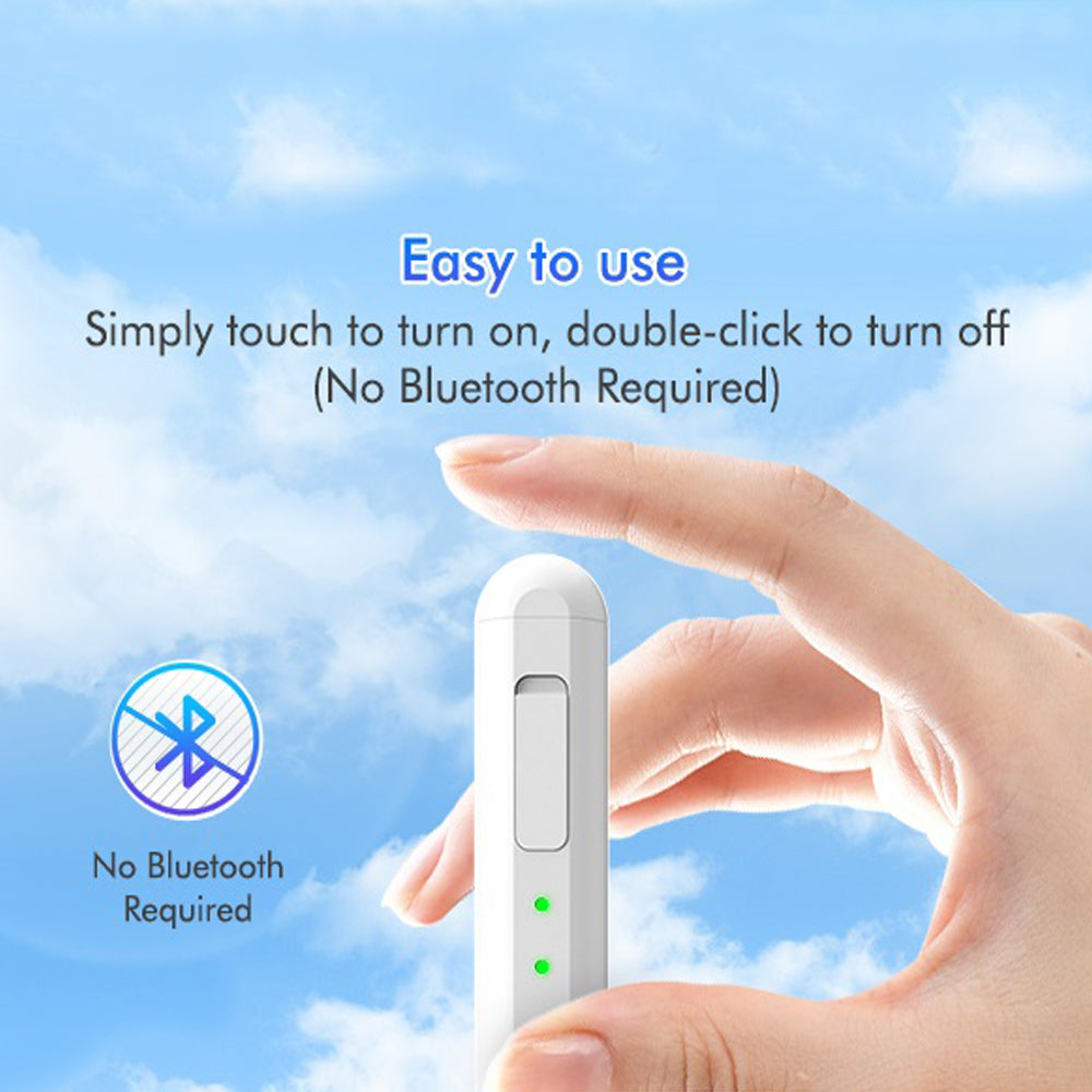 Touch Pen Techsuit AX10-T per Apple iPad, Versione Attiva, Bianco