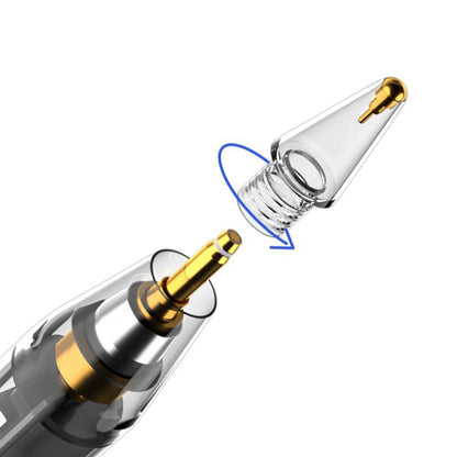 Touch Pen Techsuit C10 Pro per Apple iPad, Versione Attiva, Nero Trasparente