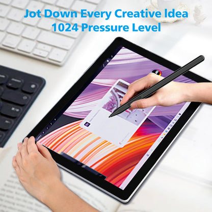 Touch Pen Techsuit F97 per Microsoft Surface, Versione Attiva, Nero