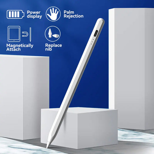 Touch Pen Techsuit JA04 per Apple iPad, Versione Attiva, Bianco