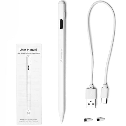 Touch Pen WZK W2268YAS per Apple iPad, Versione Attiva, Bianco
