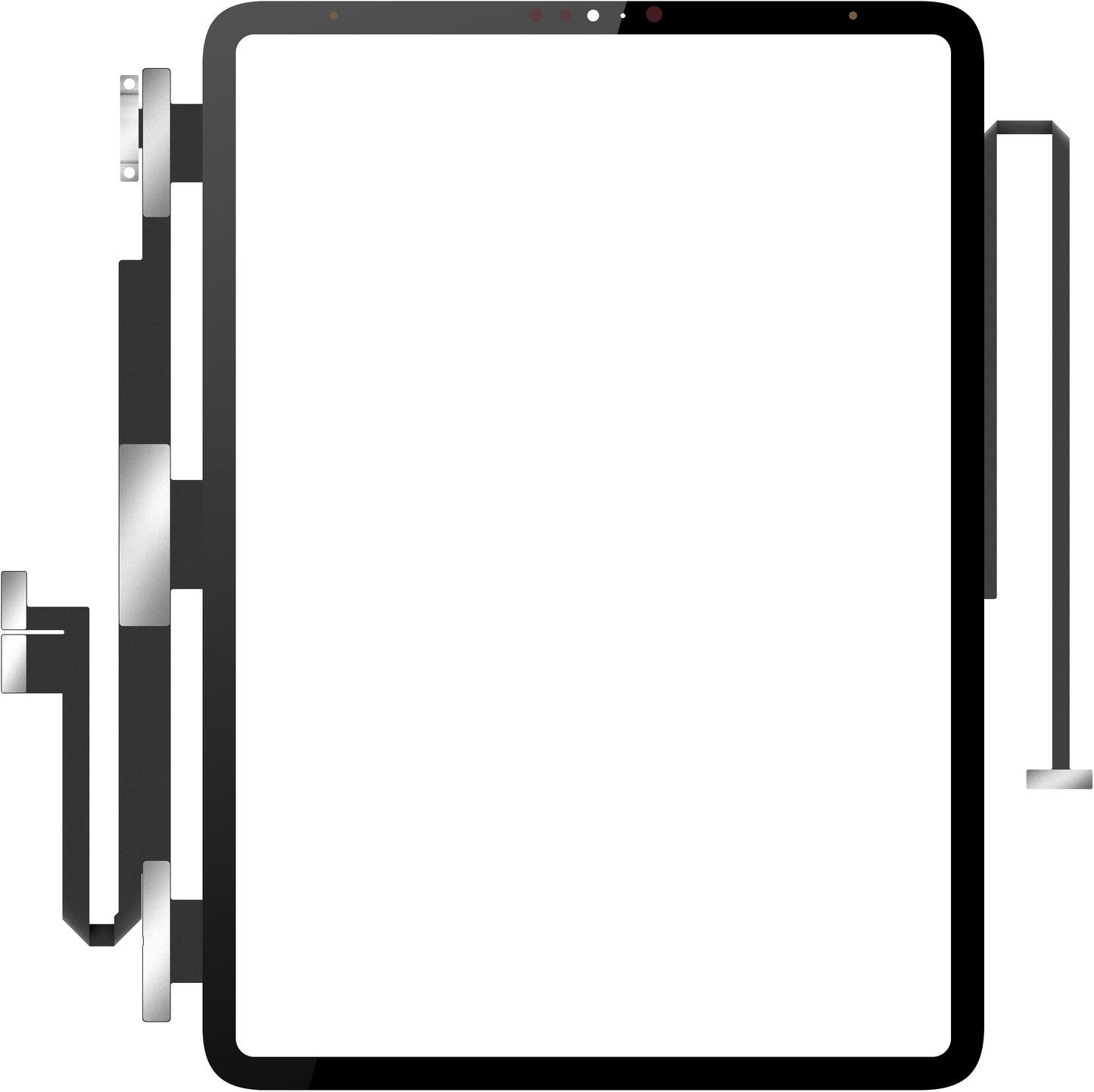 Touchscreen Forward Guard OCA per Apple iPad Pro 11 (2018), Nero
