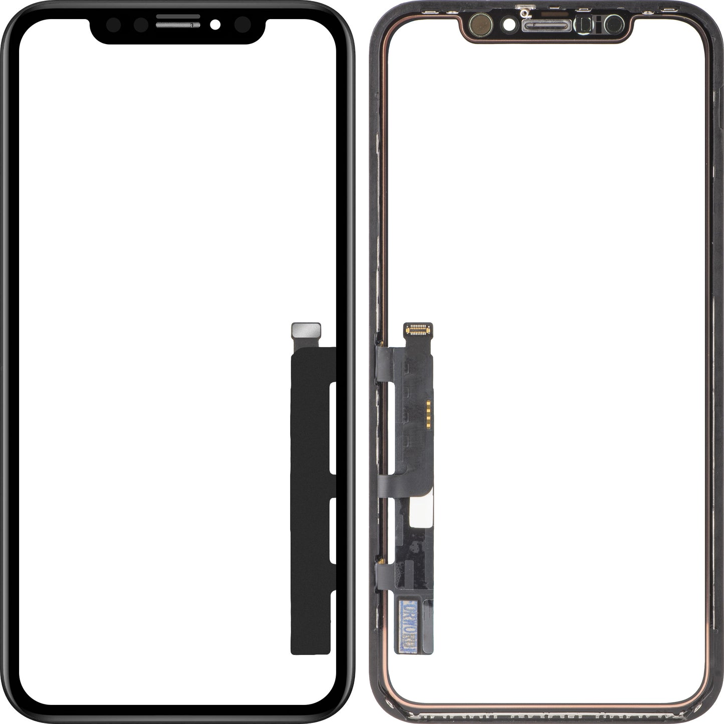 Touchscreen Forward Guard OCA per Apple iPhone XR, Versione IC, Nero