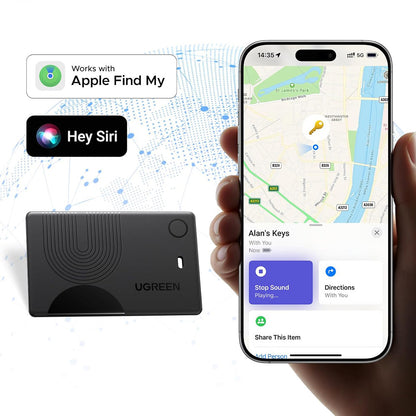 UGREEN SmartTag Smart Finder Slim 3 CM921 per iOS Series, Nero