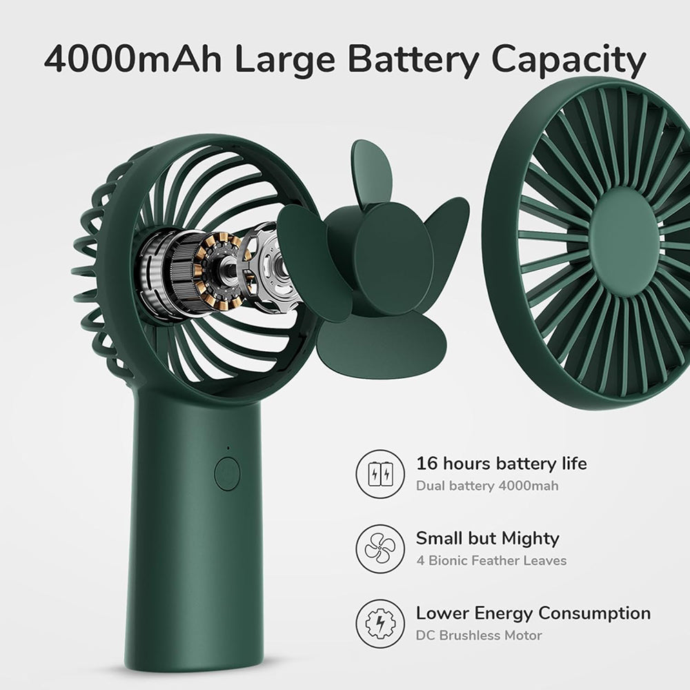 Ventilatore Portatile JisuLife FA20X, Verde