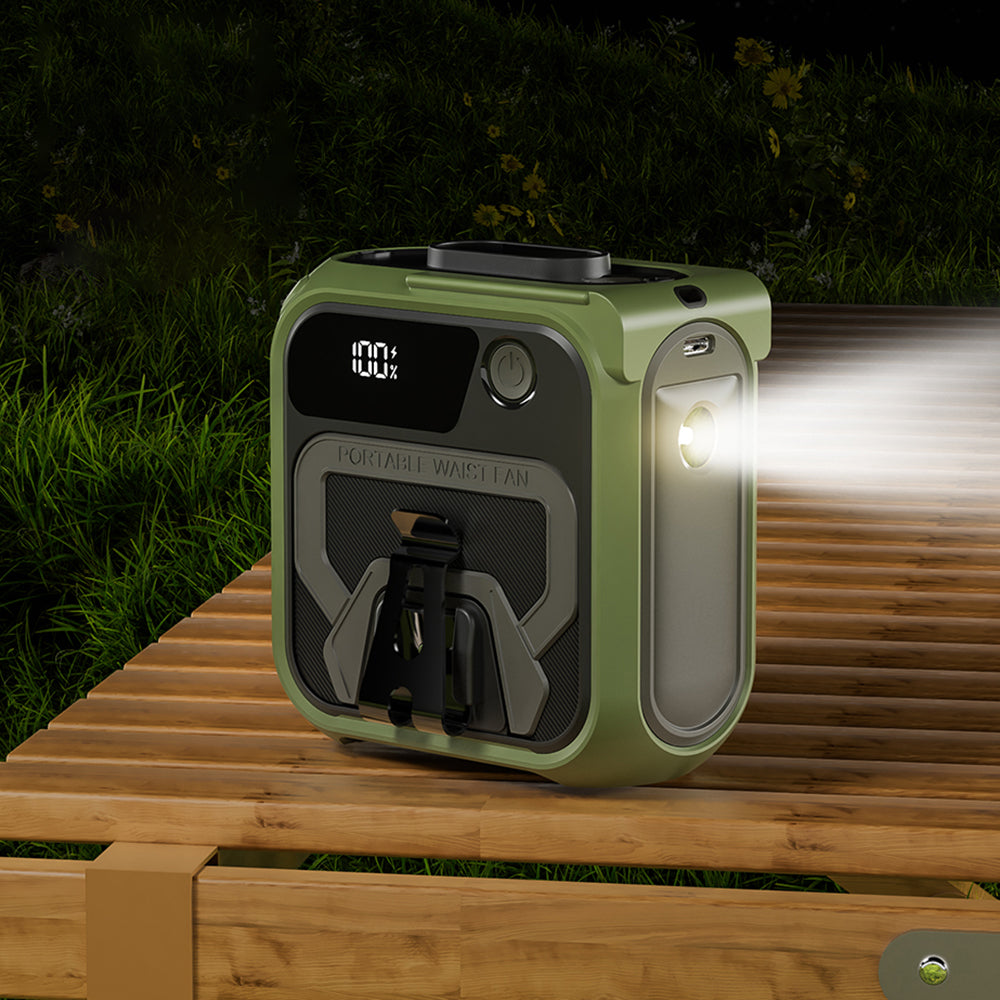 Techsuit Z13 Portable Fan with 10000mAh External Battery, Orange