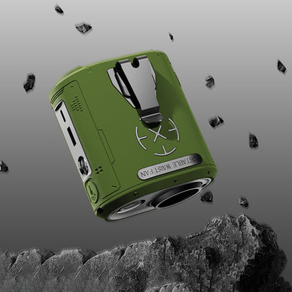 Ventilatore Portatile Techsuit Z14 con batteria esterna 5000mAh, Arancione