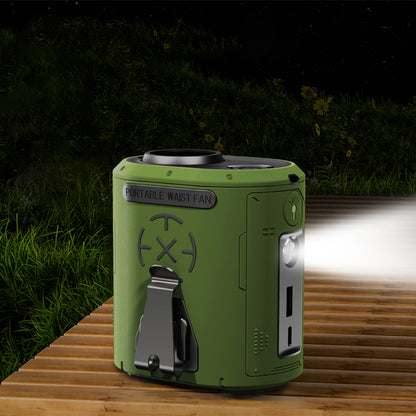 Ventilatore Portatile Techsuit Z14 con batteria esterna 5000mAh, Arancione