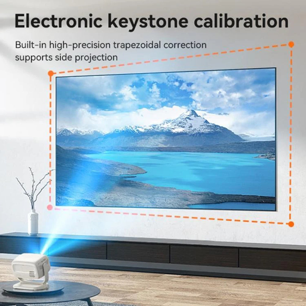 Yesido TV13 Projector, 720P, 190ANSI, Android 9.0, White