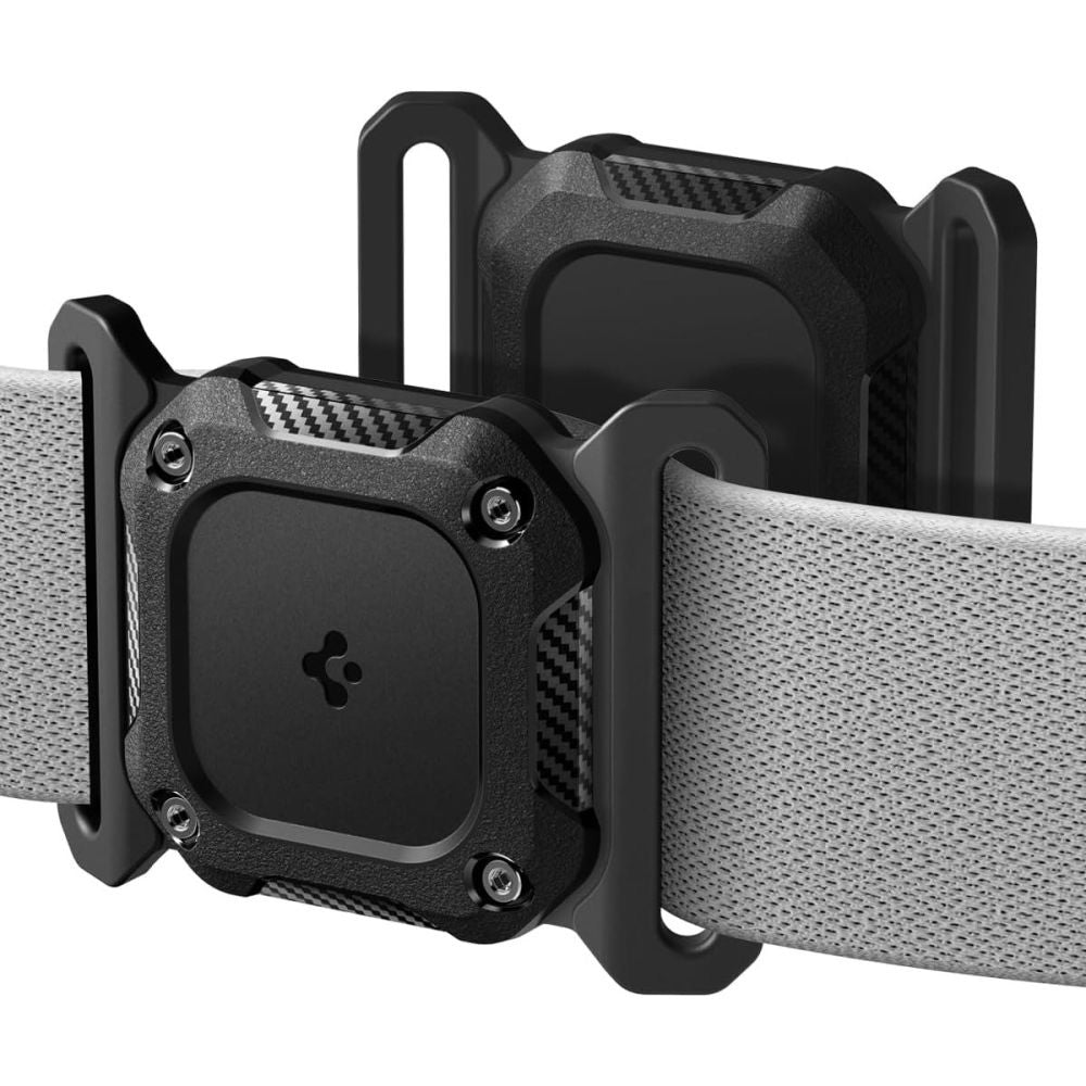 Collare per Animali Domestici con Supporto Spigen Tough Armor per Apple AirTag, Nero