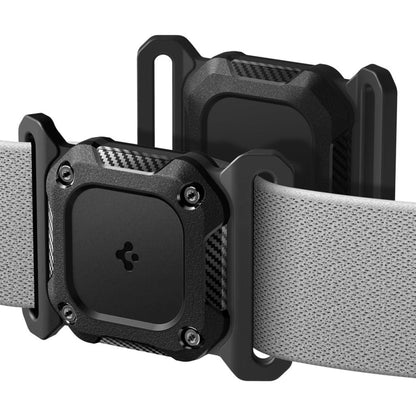 Collare per Animali Domestici con Supporto Spigen Tough Armor per Apple AirTag, Nero