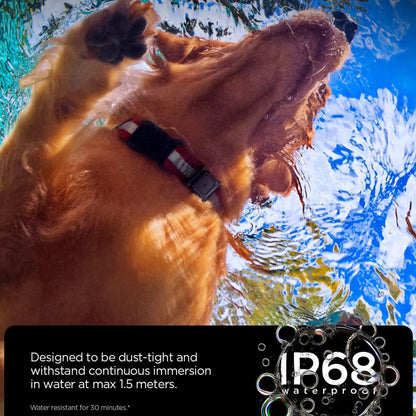 Collare per Animali Domestici con Supporto Spigen Tough Armor per Apple AirTag, Nero